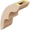Ekena Millwork 5-inch W x 10-inch D x 14-inch H Ozark Rough Cedar Woodgrain TimberThane Knee Brace, Primed BRCUR05X10X14OZKRCPR - alternate 6